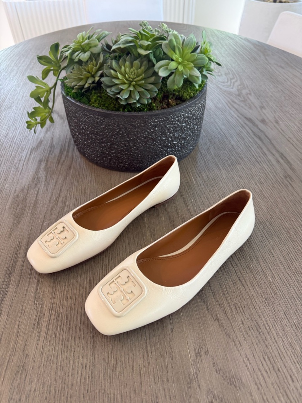 Tory Burch Georgia Square Toe Flat NWT ~ Size 10 - Picture 3 of 7